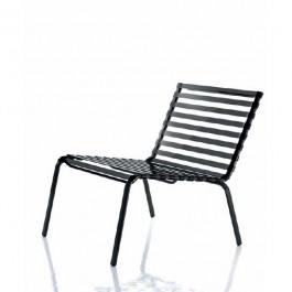 Lot de 2 Chauffeuses empilables Striped Noir  Magis JardinChic