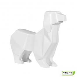 Chien Origami Dog Paper Format L Matt White Pottery Pots Jardinchic