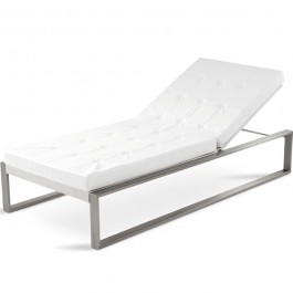 Chaise-longue Cima Siesta Lounge Witte Fuera Dentro JardinChic Kussen