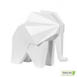 Éléphant Origami Elephant Paper Format L Matt White Pottery Pots Jardinchic