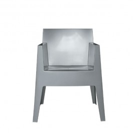 Stoel Stapelbare TOY Grijs Metallic Zilver