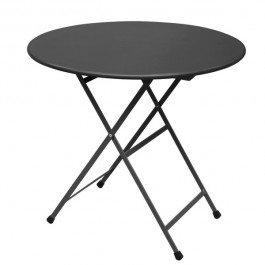 Table Ronde Pliable Arc En Ciel Noir Emu JardinChic