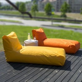 Poufs Sunbed Orange et Yellow Pusku Pusku Jardinchic