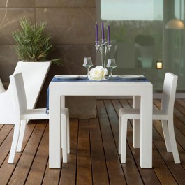 Table Carrée Jut Blanc Vondom Jardinchic