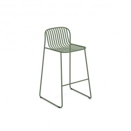 Tabouret Haut Riviera Vert Militaire Emu Jardinchic