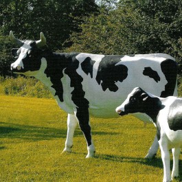 Statue Vache Tex Artes JardinChic