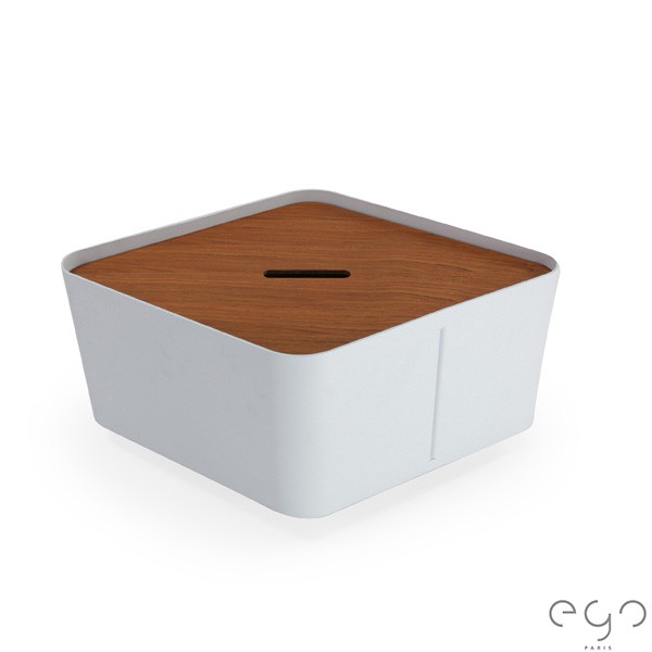 Bac Hive Large Blanc Givré avec Couvercle Hive Teck vendu séparément - Ego Paris Jardinchic Bac Hive Large Blanc Givré avec Couvercle Hive Teck vendu séparément - Ego Paris Jardinchic