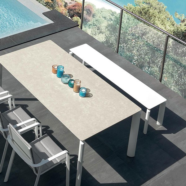 Table de Repas Aluminium Milo Talenti Jardinchic Table de Repas Aluminium Milo Talenti Jardinchic