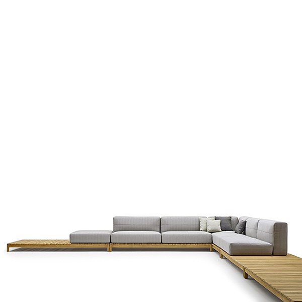Canapé d'angle modulable Barcode XL Varaschin Jardinchic Canapé d'angle modulable Barcode XL Varaschin Jardinchic