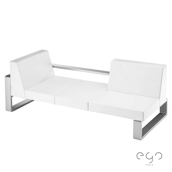 Canapé Kama Coussinage Vinyle Blanc EGO Paris JardinChic Canapé Kama Coussinage Vinyle Blanc EGO Paris JardinChic