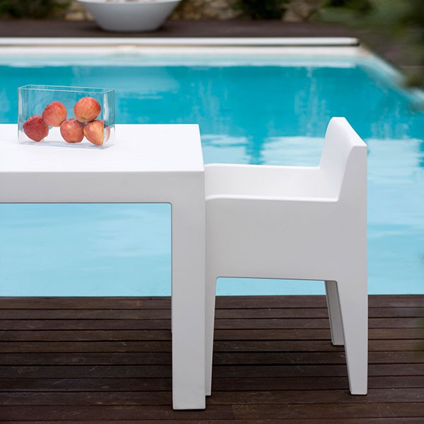 Chaise Avec Accoudoirs Jut Blanc Vondom Jardinchic Chaise Avec Accoudoirs Jut Blanc Vondom Jardinchic