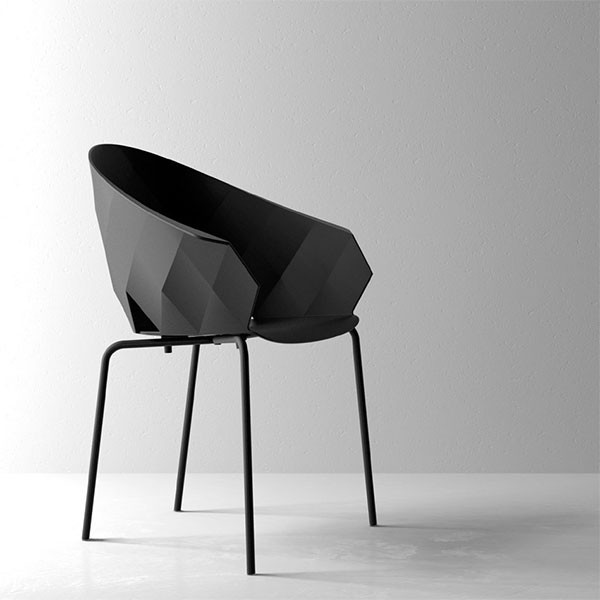 Chaises Vases Noir Vondom JardinChic Chaises Vases Noir Vondom JardinChic