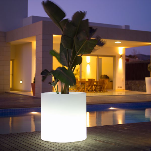 Jardinière Lumineuse Cilindro Vondom JardinChic Jardinière Lumineuse Cilindro Vondom JardinChic
