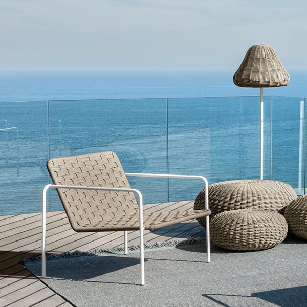 Fauteuil Lounge Jackie Blanc-Taupe Talenti Jardinchic Fauteuil Lounge Jackie Blanc-Taupe Talenti Jardinchic