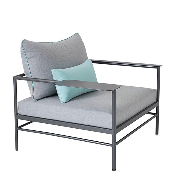 Fauteuil Rivage Anthracite Toile Natté Sunbrella Lagon Gris Clair Vlaemynck Jardinchic Fauteuil Rivage Anthracite Toile Natté Sunbrella Lagon Gris Clair Vlaemynck Jardinchic