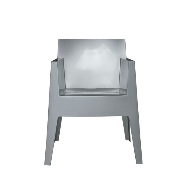 Stoel Stapelbare TOY Grijs Metallic Zilver