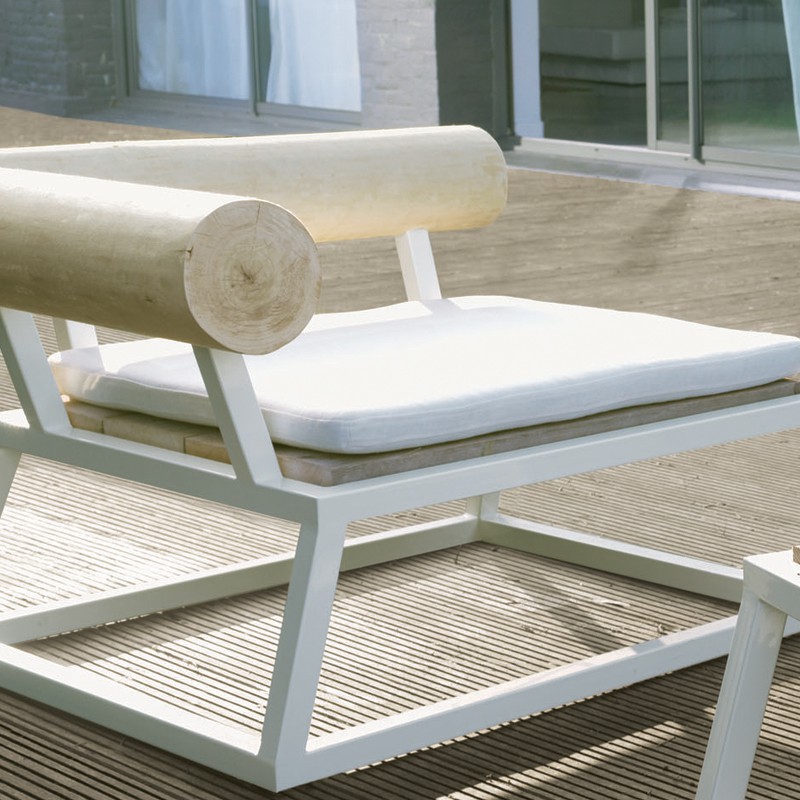 Galette Natsiq Cuir Bleu Nature JardinChic