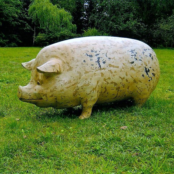 Statue Cochon Tâcheté Profil Tex Artes JardinChic