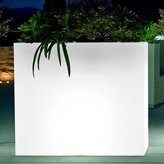 Jardinière Kube High Slim Lumineuse Euro3Plast Jardinchic Jardinière Kube High Slim Lumineuse Euro3Plast Jardinchic