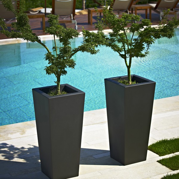 Pot Kiam Gris Anthracite Piscine Euro3Plast JardinChic Pot Kiam Gris Anthracite Piscine Euro3Plast JardinChic