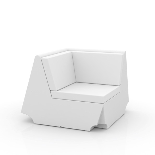 Canapé Modulable Rest - Module d'Angle Blanc Vondom Jardinchic Canapé Modulable Rest - Module d'Angle Blanc Vondom Jardinchic