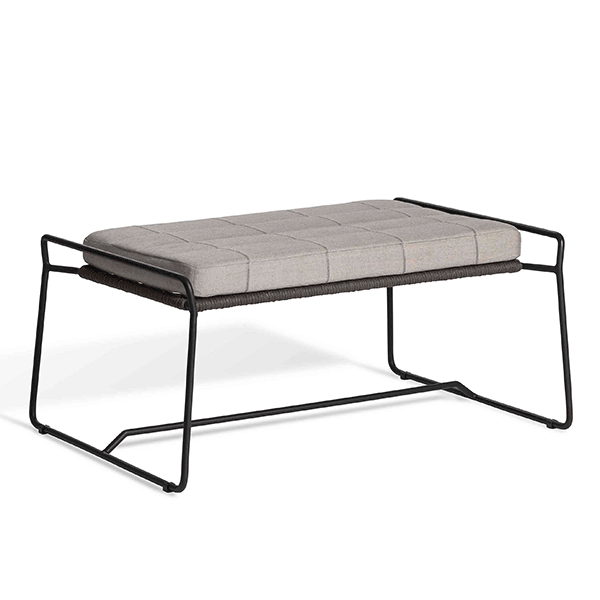Repose-pieds Sandur Cordage Taupe Structure Anthracite Coussin greige vendu en accessoire Oasiq Jardinchic Repose-pieds Sandur Cordage Taupe Structure Anthracite Coussin greige vendu en accessoire Oasiq Jardinchic