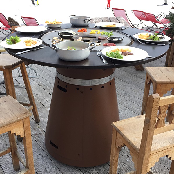 Tabel Hoge Brazier Plancha Fusion Gas Jardinchic