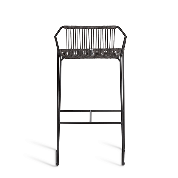Tabouret de Bar Sandur Cordage Taupe Structure Anthracite Oasiq Jardinchic Tabouret de Bar Sandur Cordage Taupe Structure Anthracite Oasiq Jardinchic
