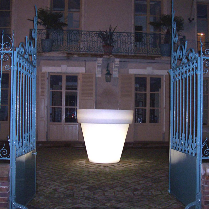 Pot Lumineux Vas Two Light neutre Nuit Serralunga JardinChic