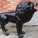 Standbeeld Leeuw Zwart Gelakt