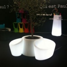 Lichtgevende Sardana Bankstel + Witte Sardana Pot