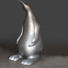 Standbeeld Geschilderd Penguin 