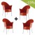 Set Van 4 Stoelen Stapelbare LORD YO
