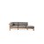 Canapé Chaise Longue Gauche Maro Teck Cordage Argile
