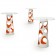 Pieds de Tables Hauts Liberty Blanc / Orange et Leur Plateau Liberty Verre MyYour JardinChic