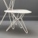 Tabel lage driehoekige Tio witte Massproductions JardinChic