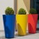 Alto blauw geel rood Eternit JardinChic pot