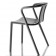 Set van 4 stoelen Air stoel met armleuningen grijs anthraciet Magis JardinChic