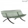 Banc Charivari Piétement Réglisse Cactus Fermob Jardinchic