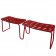 Veel van 2 bankjes modulaire Chips rode MyYour JardinChic