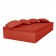 Banquette Quadrat L240cm x larg 120cm x H40cm Rouge Vondom Jardinchic