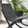 Dubbele stoelen Barceloneta zetel zwart frame zwart Serralunga JardinChic