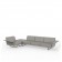 Canapé D'angle Droit 4 Places Delta Taupe Vondom Jardinchic