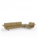 Canapé D'angle Gauche 4 Places Delta Beige Vondom Jardinchic