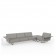 Canapé D'angle Gauche 4 Places Delta Taupe Vondom Jardinchic