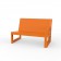 Canapé Modulable Frame - Module Gauche Orange Vondom Jardinchic