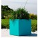 Vierkante kube groene Emerald Euro3plast JardinChic pot