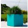Vierkante kube groene Emerald Euro3plast JardinChic pot