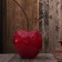 Keramische briljante cherry rode Zoom BullStein JardinChic Sculpture