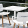 Table Bistro Ceru Blanche Ambiance Oasiq Jardinchic